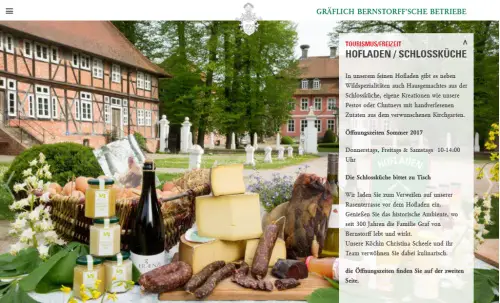 Wildladen Schloss Gartow Gartow