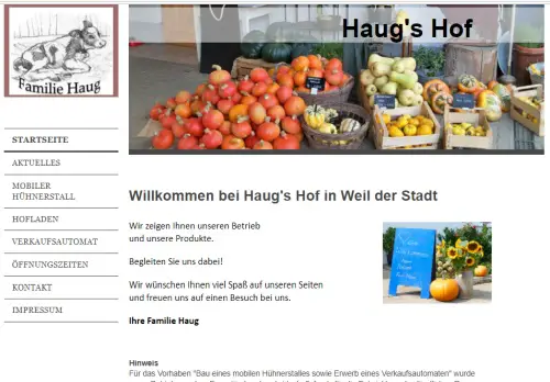 Hofladen Haug - Haug's Hof Weil der Stadt-Schafhausen
