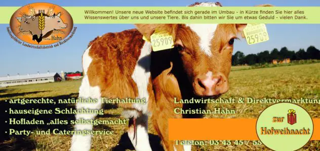 Landwirtschaftsbetrieb & Direktvermarktung Hahn Otterwisch