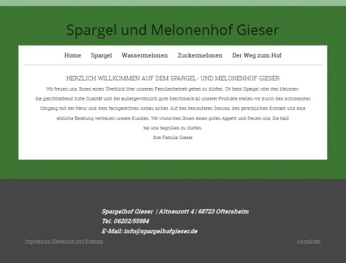 Spargel und Melonenhof Gieser Oftersheim