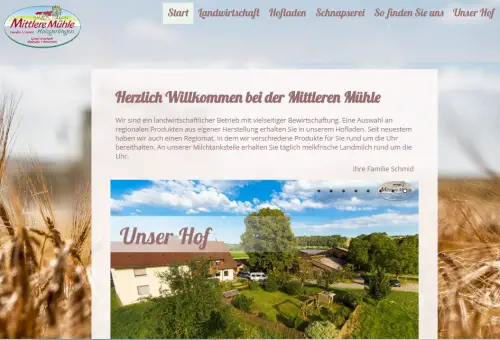 Mittlere Mühle - Hofladen Schmid Holzgerlingen