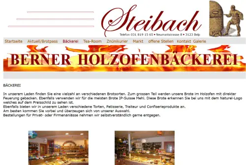 Holzofenbäckerei und Café Steibach Belp