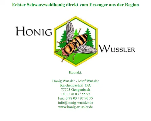 Honig-Wussler Gengenbach