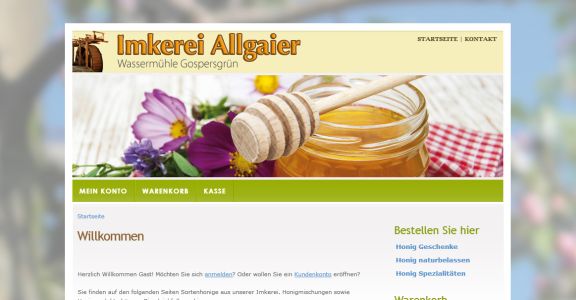 Imkerei Allgaier - Wassermühle Gospersgrün Fraureuth