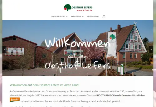 Hofladen / Onlineshop Obsthof Lefers Jork