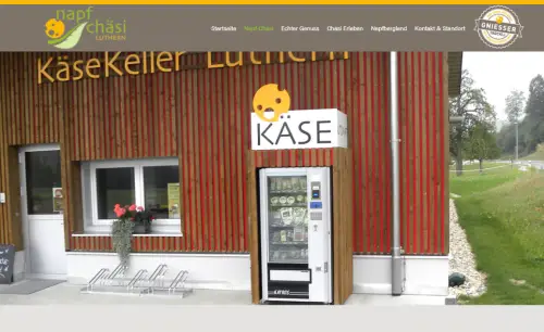 Käseautomat Napf-Chäsi AG - Käsekeller Luthern Rüediswil