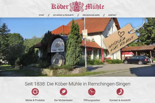 Köber-Mühle und Mühlenladen Remchingen - Singen