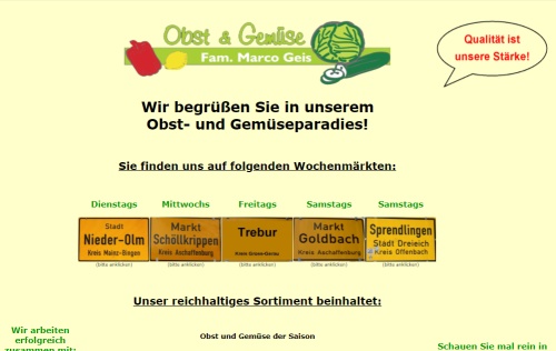 Obst- und Gemüsehandel Geis Laufach