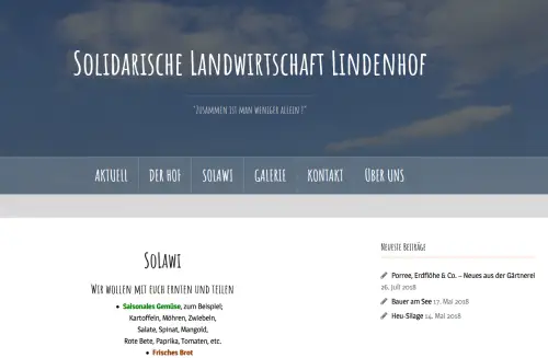 Landwirtschaft, Gärtnerei und Backstube Lindenhof  Markersdorf OT Pfaffendorf