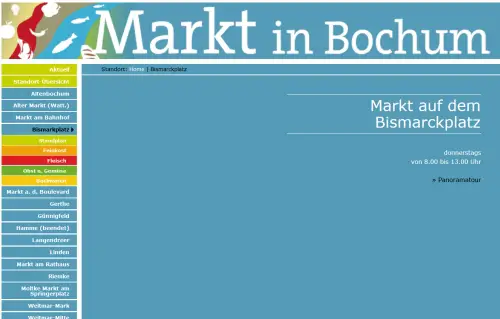 Wochenmarkt am Bismarckplatz (Wattenscheid) Bochum-Wattenscheid