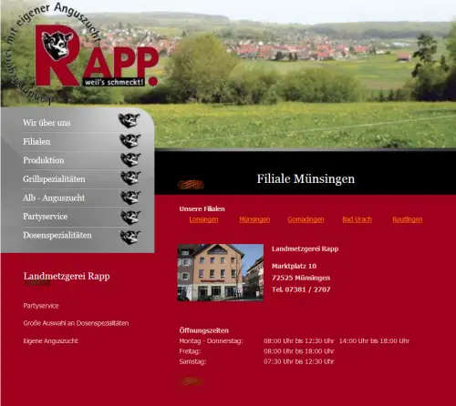 Land-Metzgerei  Rapp Münsingen Münsingen