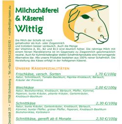 Milchschäferei und Käserei Wittig Eichenberg