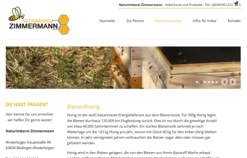 Naturimkerei Zimmermann Büdingen-Rinderbügen