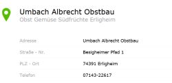 Obstbau Umbach Erligheim