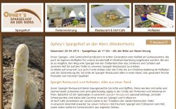 Ophey`s Spargelhof an der Niers Goch-Kessel