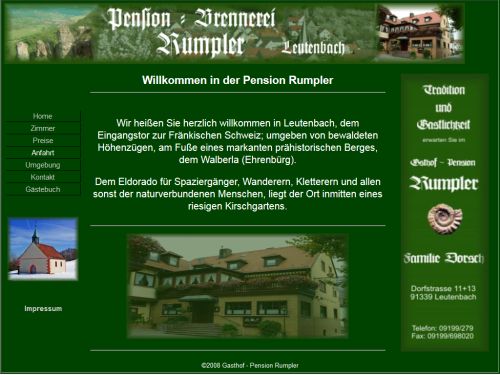 Pension und Brennerei Rumpler Leutenbach