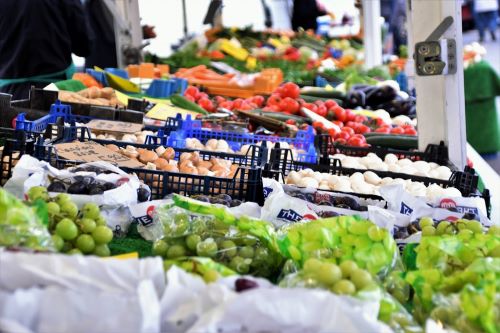 Leipziger Wochenmarkt in Liebertwolkwitz am Marktplatz Leipzig - Liebertwolkwitz