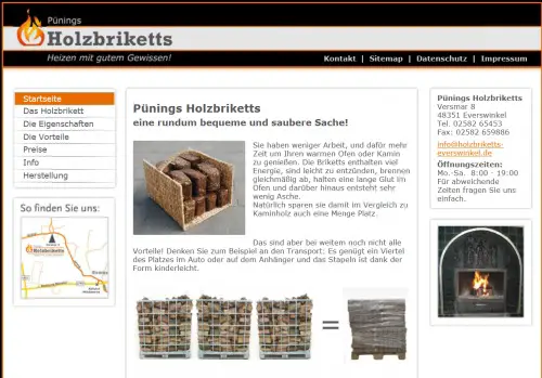 Pünings Holzbriketts  Everswinkel