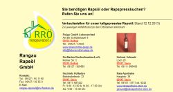 Rangau Rapsöl GmbH Ammerndorf