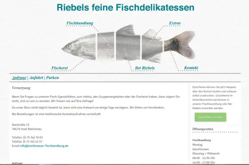 Reichenauer Fischhandlung - Riebels Fischdelikatessen Insel Reichenau