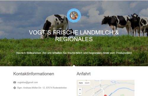 Vogt´s frische Landmilch und Regionales Ruderatshofen
