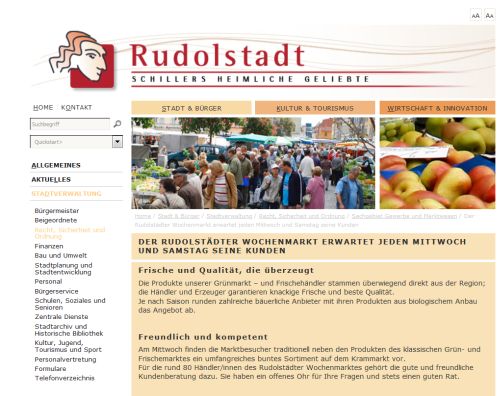 Rudolstadt -  Frischemarkt Rudolstadt