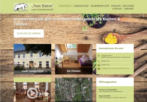 Bauernhofcafe Spatz - Zum Bären Langerringen - Schwabmühlhausen