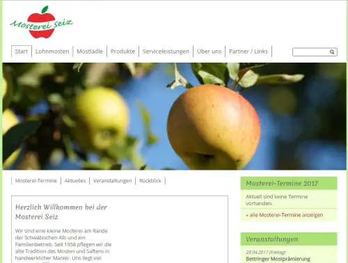 Mosterei, Apfel- und Mostspezialitäten Seiz - Moschtlädle Schwäbisch Gmünd - Straßdorf