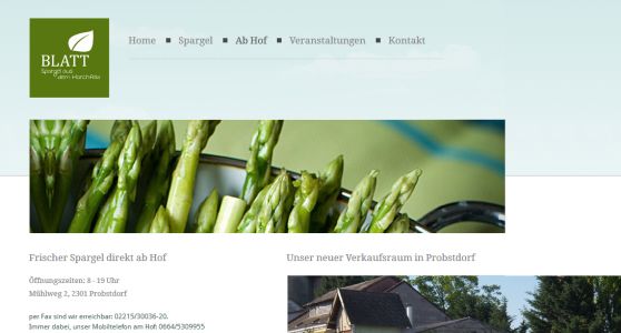 Spargelhof Blatt - Gemüsebaubetrieb Probstdorf