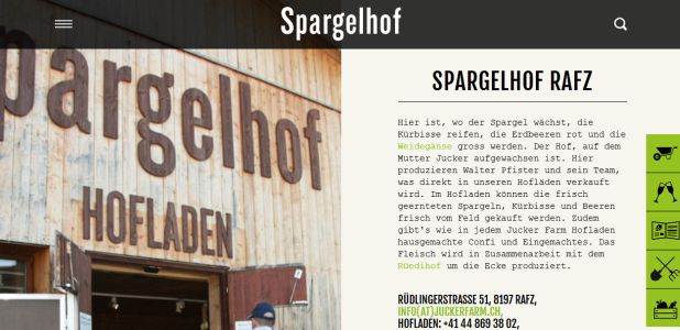 Spargelhof Rafz - Jucker Farm AG Rafz