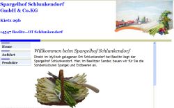Spargelhof Schlunkendorf Beelitz OT Schlunkendorf