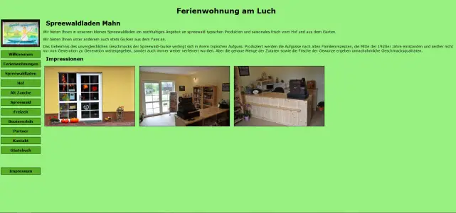 Spreewaldladen und Ferienwohnung Mahn Alt Zauche