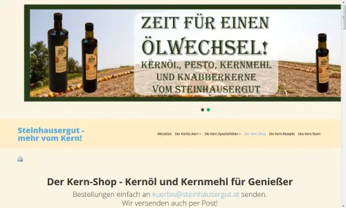 Steinhausergut-Mehr vom Kern - Manufaktur für Kürbiskernprodukte Oftering