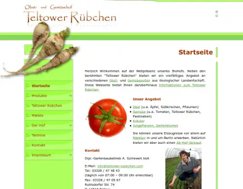 Obst- und Gemüsehof Teltower Rübchen Teltow- Berlin Süd