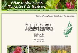 Pflanzenkulturen Tolksdorf & Beckers Kalübbe