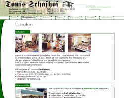 Tonis Schafhof Markt Wald