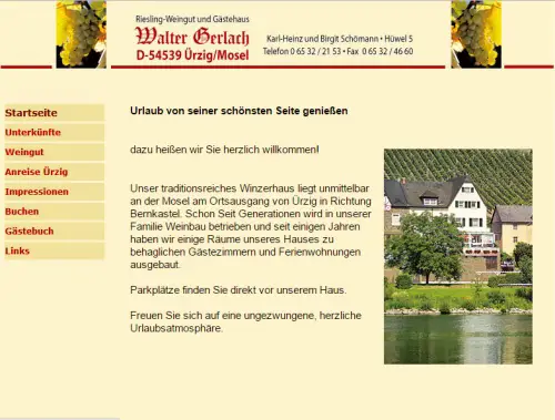 Weingut Gerlach Walter Ürzig / Mosel