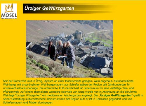 Ürziger Gewürzgarten - GeWürzgartenladen Ürzig