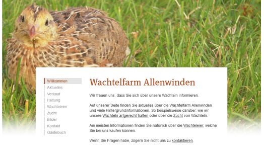 Wachtelfarm Allenwinden Allenwinden