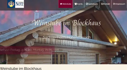 Weinbau Notz und Besen im Blockhaus Sachsenheim-Hohenhaslach