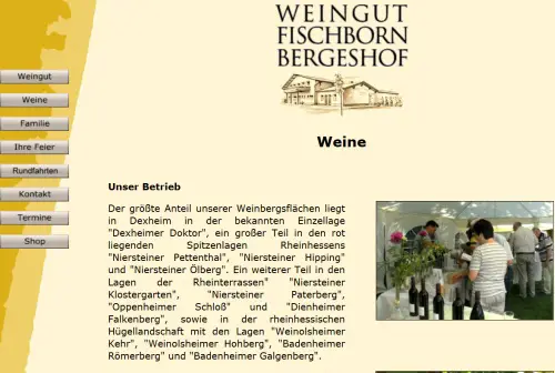 Weingut Fischborn Bergeshof Dexheim