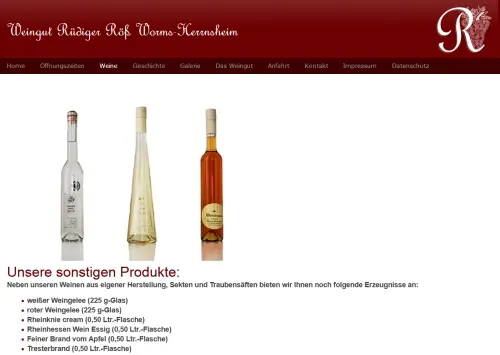 Weingut Rüdiger Röß Worms OT Herrnsheim