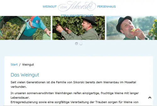 Weingut von Sikorski Senhals / Mosel