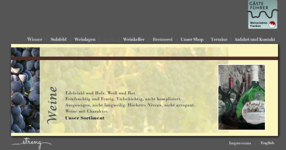 Weingut und Edelbranntweinbrennerei Streng Sulzfeld am Main