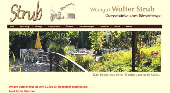 Weingut Walter Strub & Gutsschänke am Römerberg Engelstadt