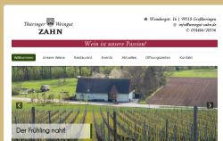 Thüringer Weingut Zahn Großheringen OT Kaatschen