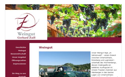 Weingut Gerhard Zaiß GbR Stuttgart-Untertürkheim