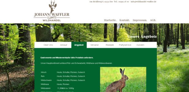 Wildhandel Johann Waffler Parsberg-See