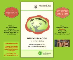 Der Wildladen im Forstamt Koblenz Koblenz-Oberwerth