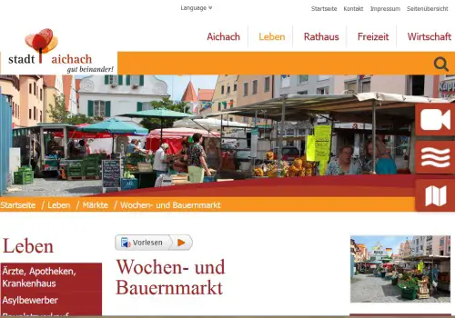 Wochenmarkt Aichach Aichach